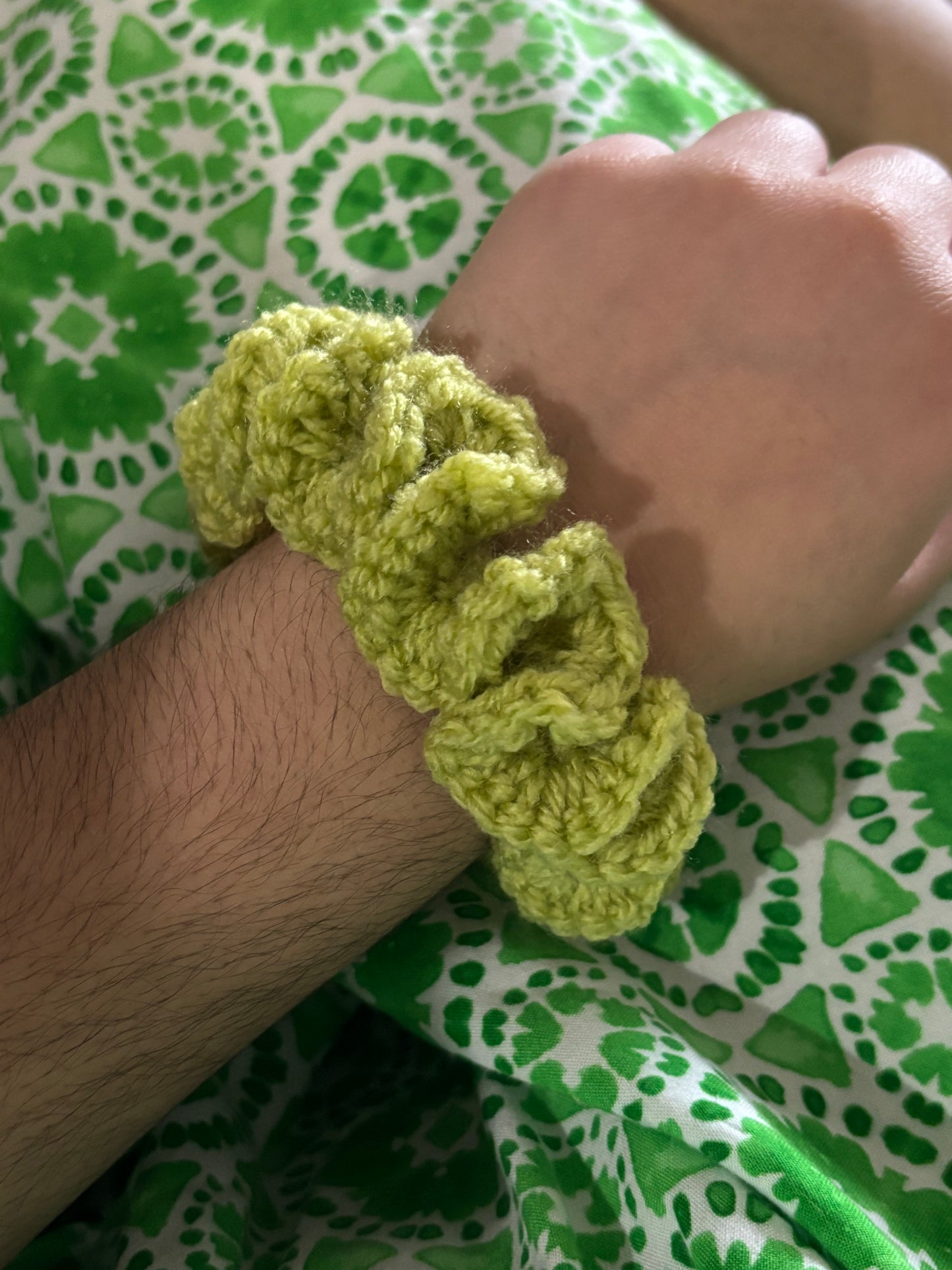 Handmade Crochet Scrunchies - Soft and Stretchy Hair Accessories, Trendy Boho Scrunchie, Hair Ties