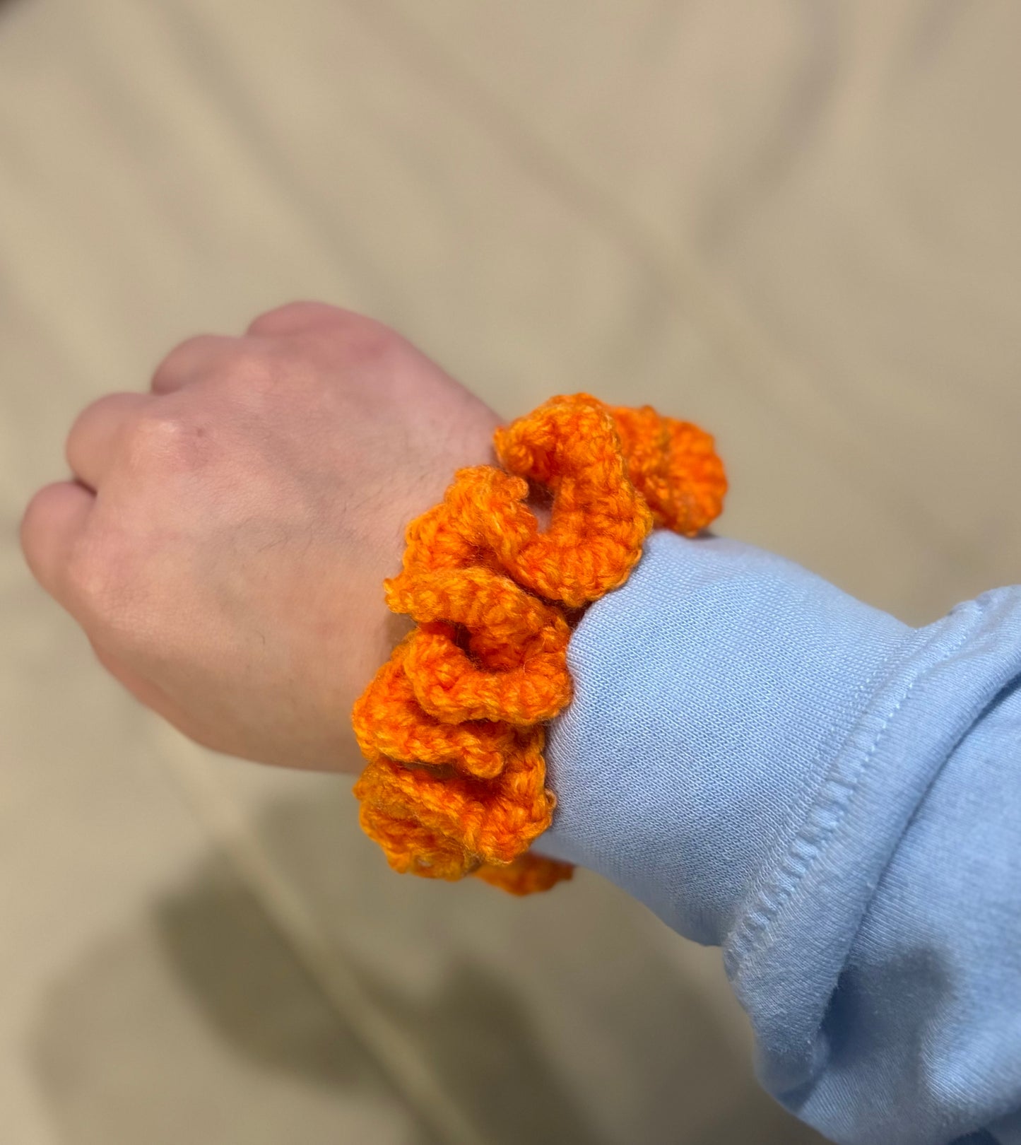 Handmade Crochet Scrunchies - Soft and Stretchy Hair Accessories, Trendy Boho Scrunchie, Hair Ties