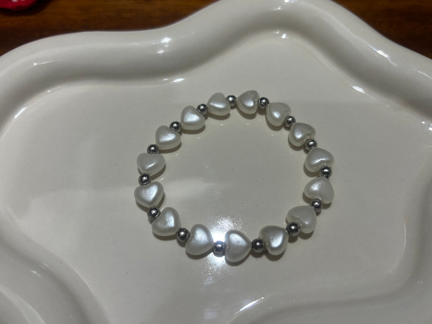 Pearl Heart Bracelet