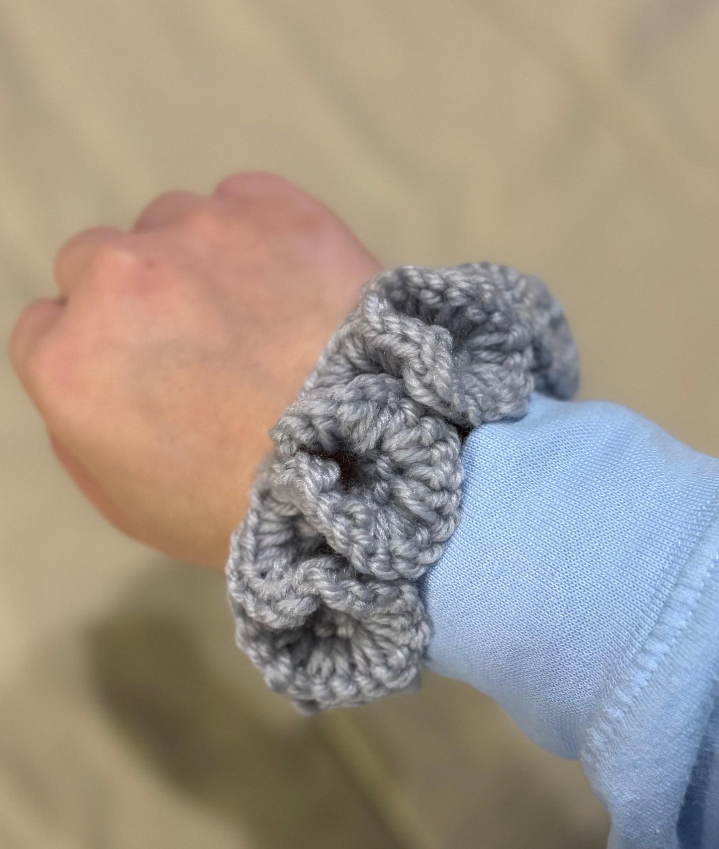 Handmade Crochet Scrunchies - Soft and Stretchy Hair Accessories, Trendy Boho Scrunchie, Hair Ties