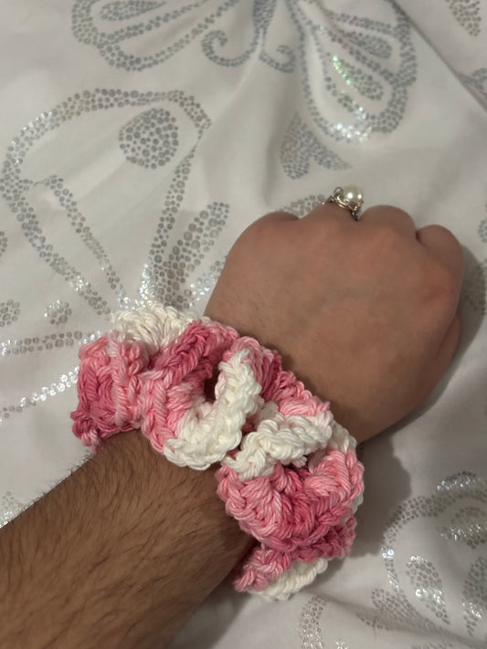 Handmade Crochet Scrunchies - Soft and Stretchy Hair Accessories, Trendy Boho Scrunchie, Hair Ties