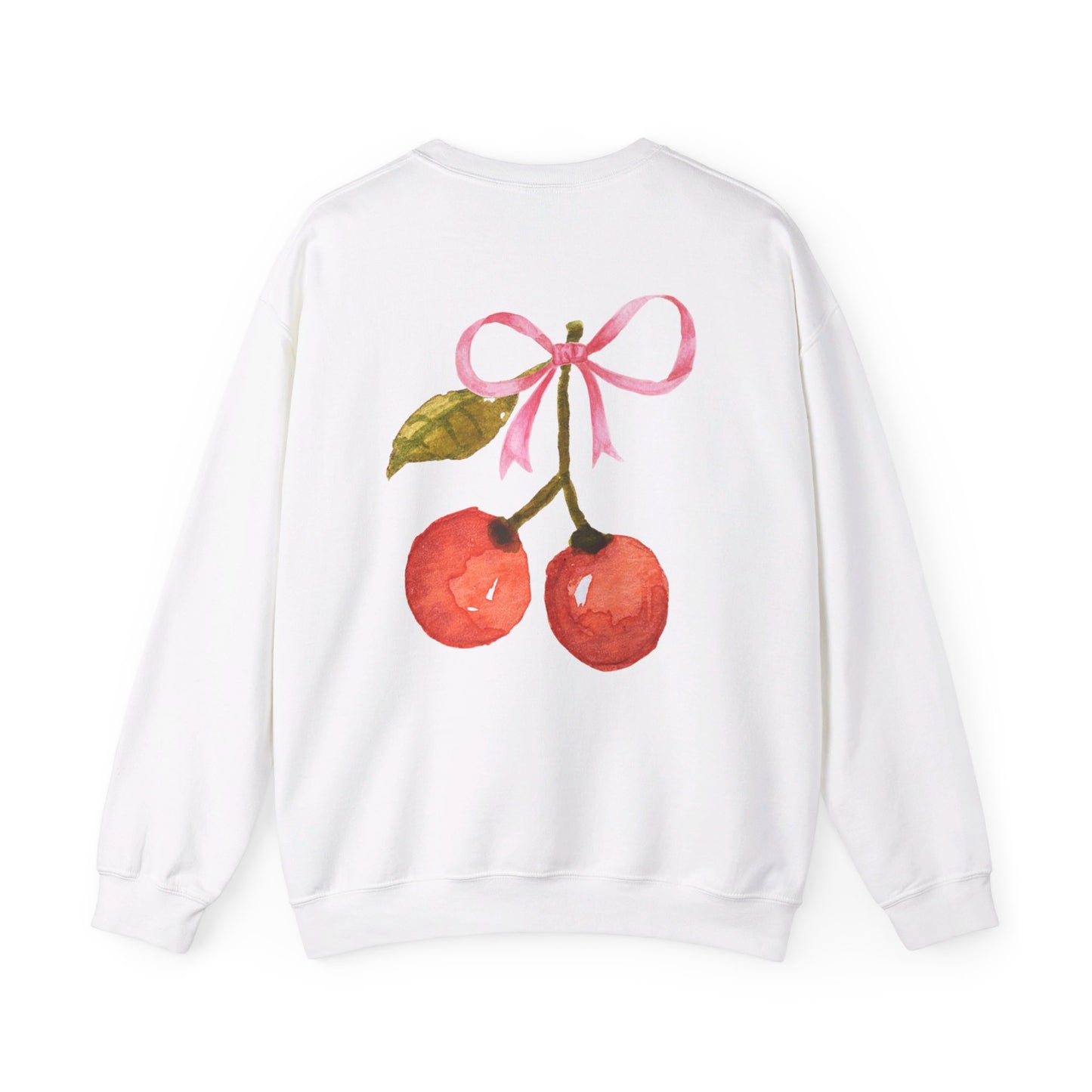 Coquette Bow & Cherry Crewneck Sweatshirt