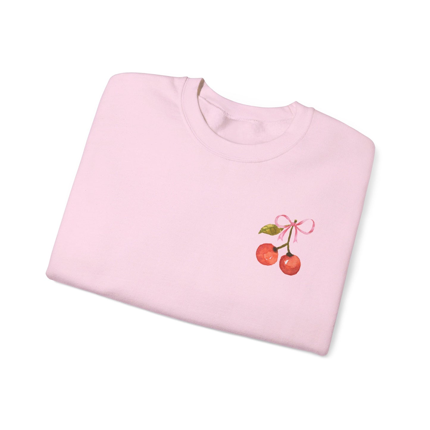 Coquette Bow & Cherry Crewneck Sweatshirt