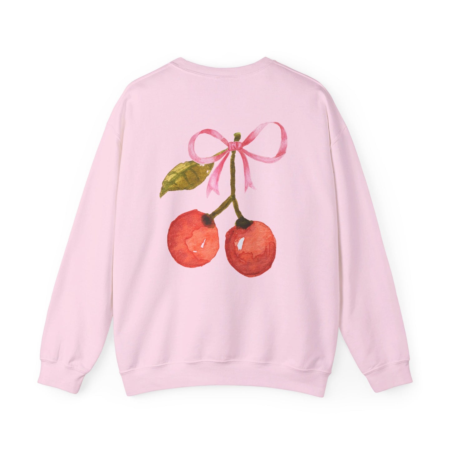 Coquette Bow & Cherry Crewneck Sweatshirt