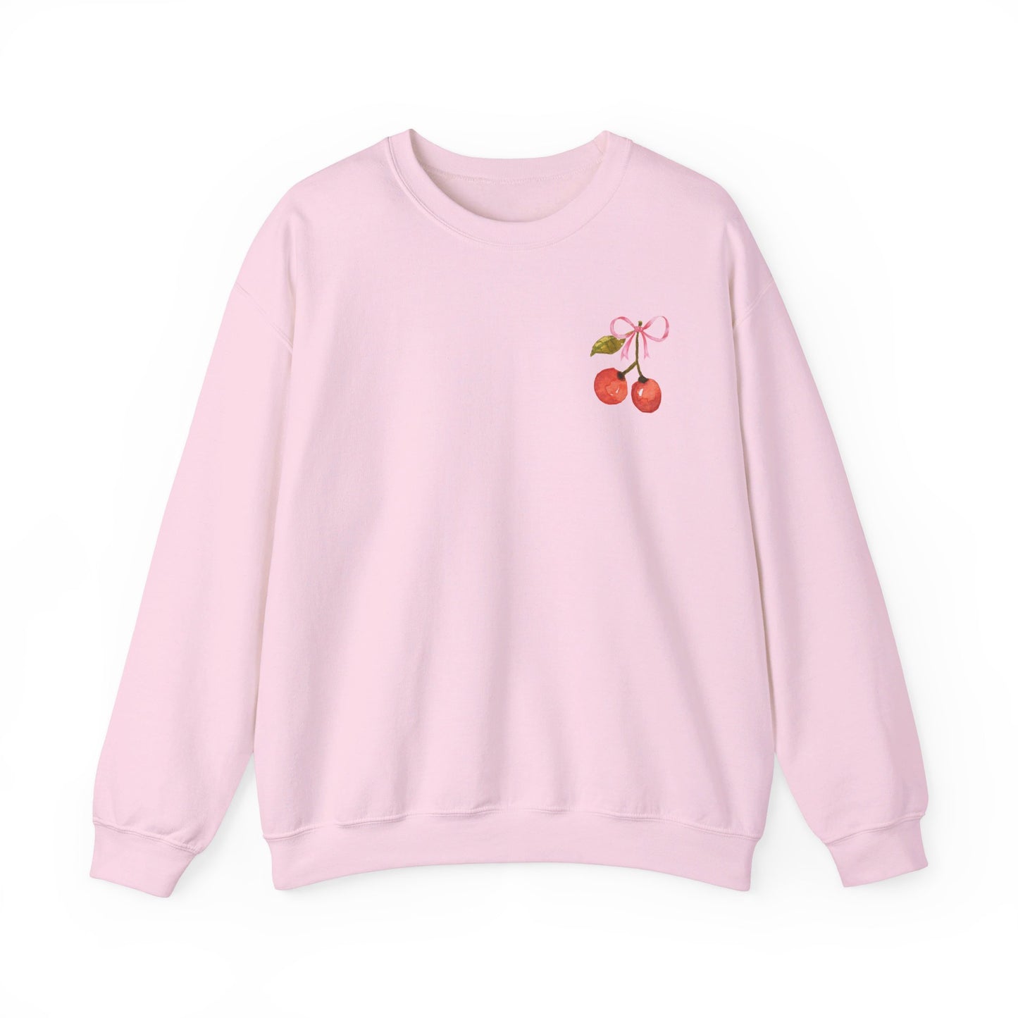 Coquette Bow & Cherry Crewneck Sweatshirt