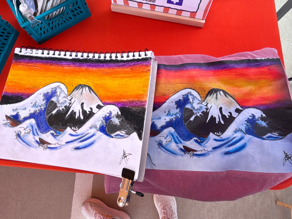 Ocean Art T-shirt, Japanese Wave Art Shirt, Original Graphic Tee Design, Ukiyo-e Inspired