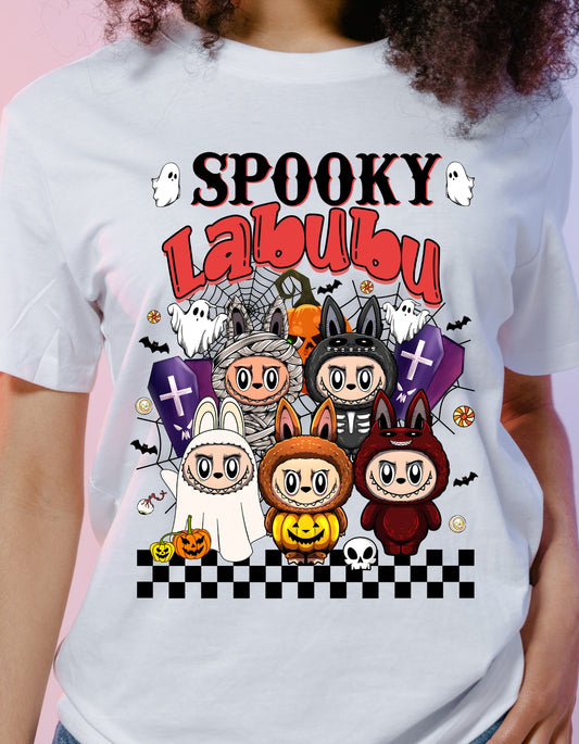 Labubu Halloween T-shirt | Cute Spooky Graphic Tee | Halloween Custume Top | Kawaii Labubu Shirt