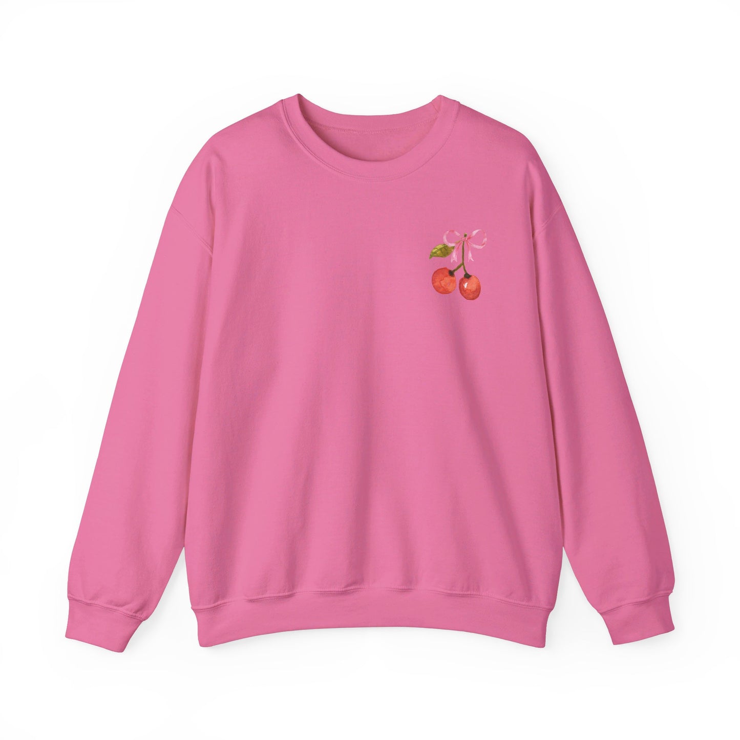 Coquette Bow & Cherry Crewneck Sweatshirt