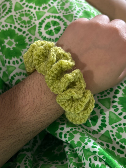 Handmade Crochet Scrunchies - Soft and Stretchy Hair Accessories, Trendy Boho Scrunchie, Hair Ties