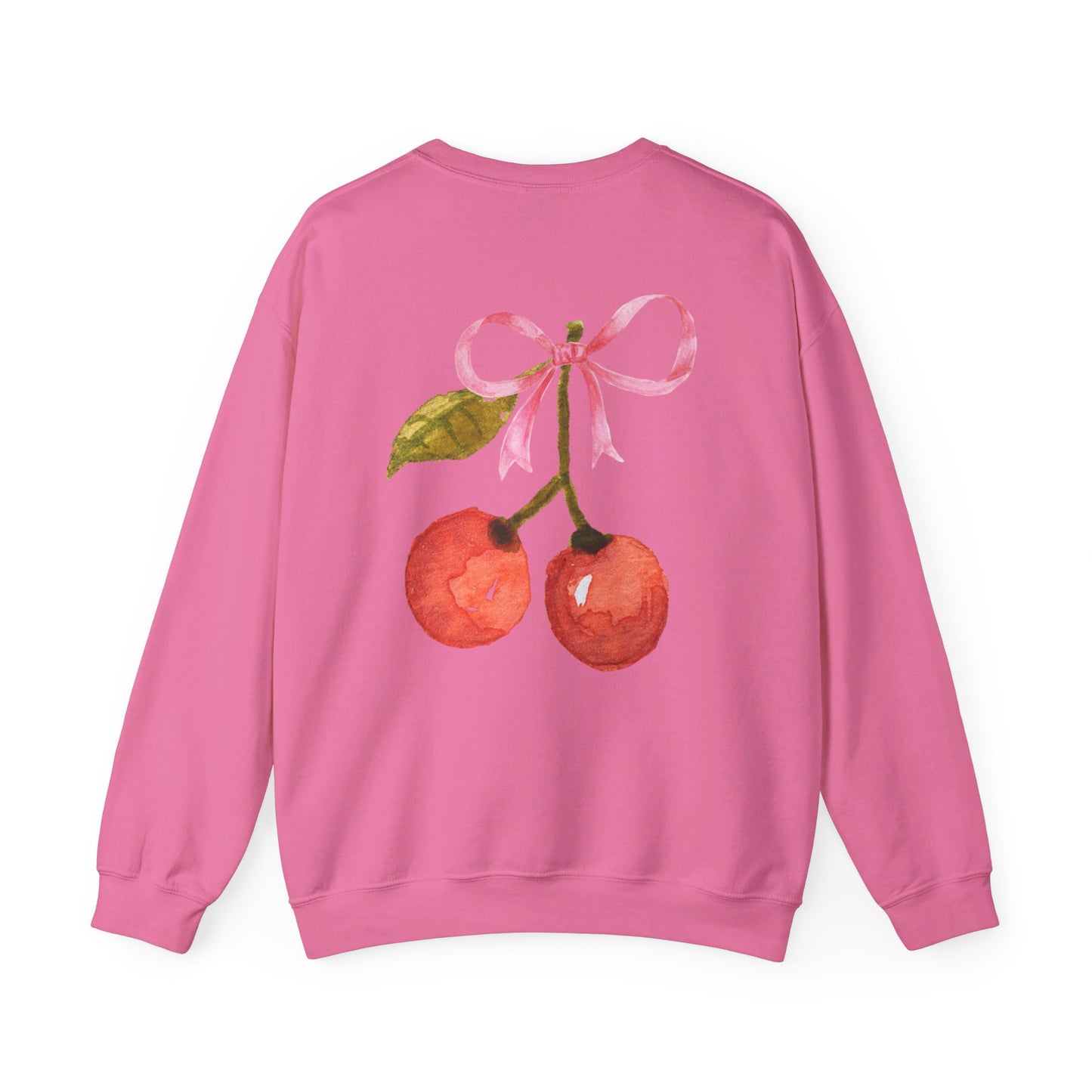 Coquette Bow & Cherry Crewneck Sweatshirt