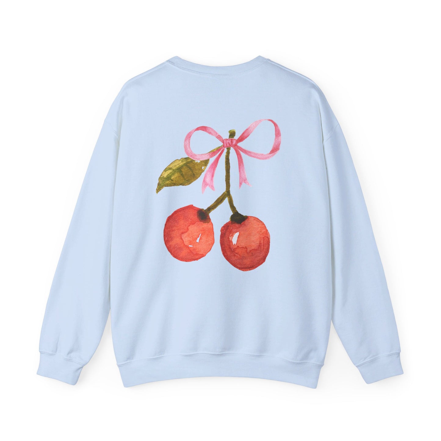 Coquette Bow & Cherry Crewneck Sweatshirt