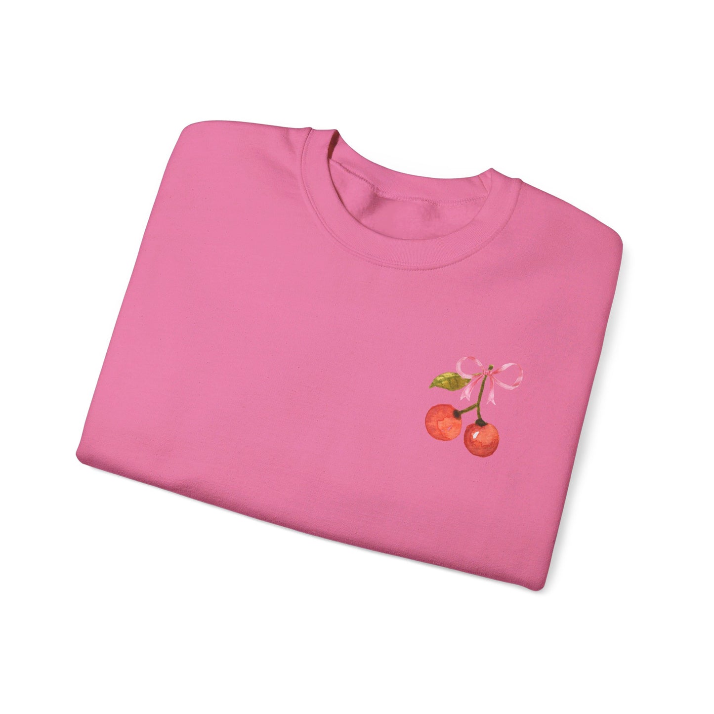 Coquette Bow & Cherry Crewneck Sweatshirt