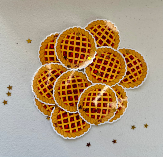 Cherry Pie Sticker Waterproof Gloss Vinyl