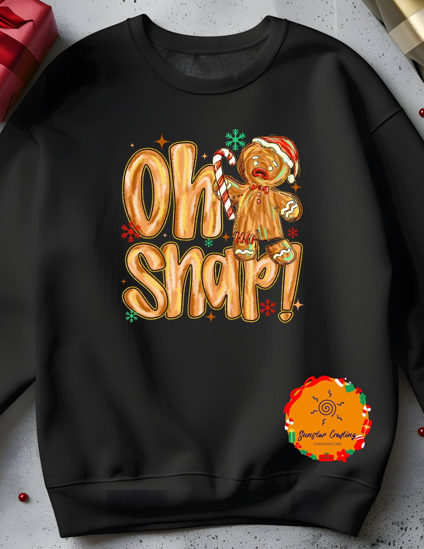Oh Snap! Gingerbread Fun Christmas Sweater - Christmas Tee - Matching shirt - gift exchange