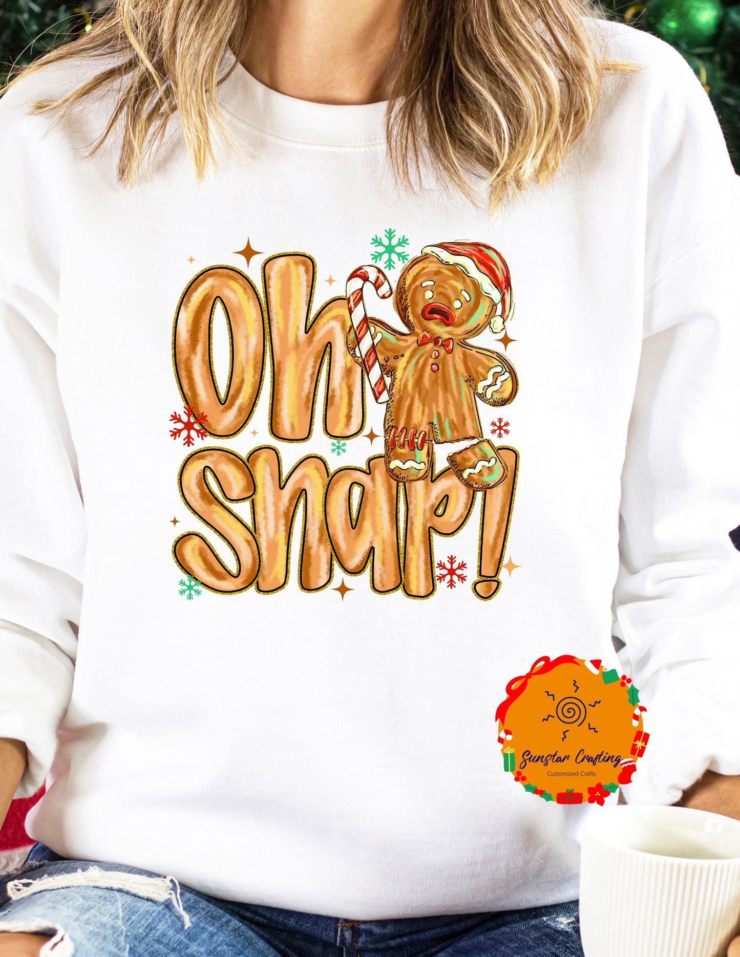 Oh Snap! Gingerbread Fun Christmas Sweater - Christmas Tee - Matching shirt - gift exchange