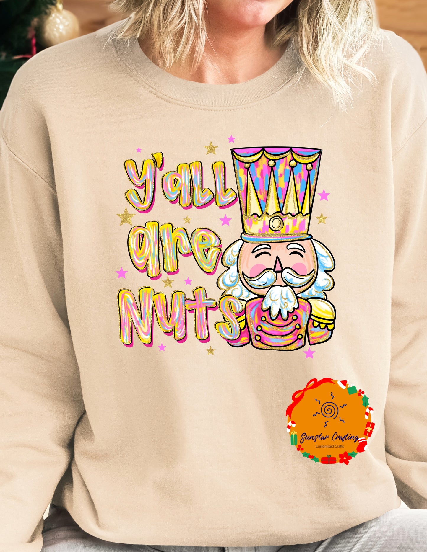 Y'all Are Nuts - Nutcracker Fun Christmas Sweater - Christmas Tee - Matching shirt - gift exchange