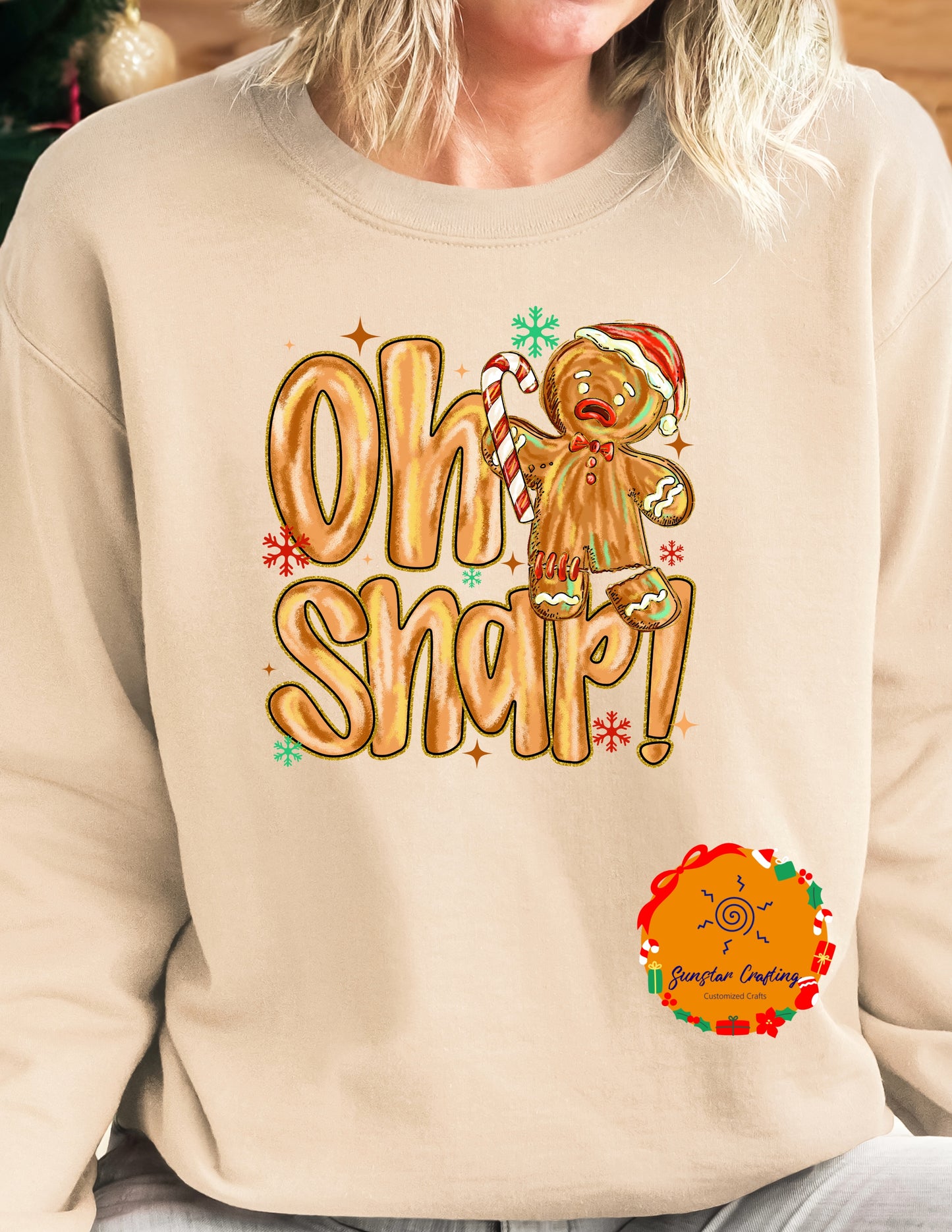 Oh Snap! Gingerbread Fun Christmas Sweater - Christmas Tee - Matching shirt - gift exchange