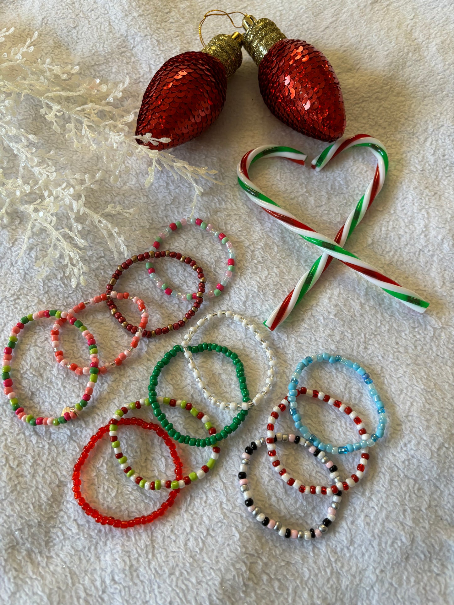 Christmas Beads Bracelets