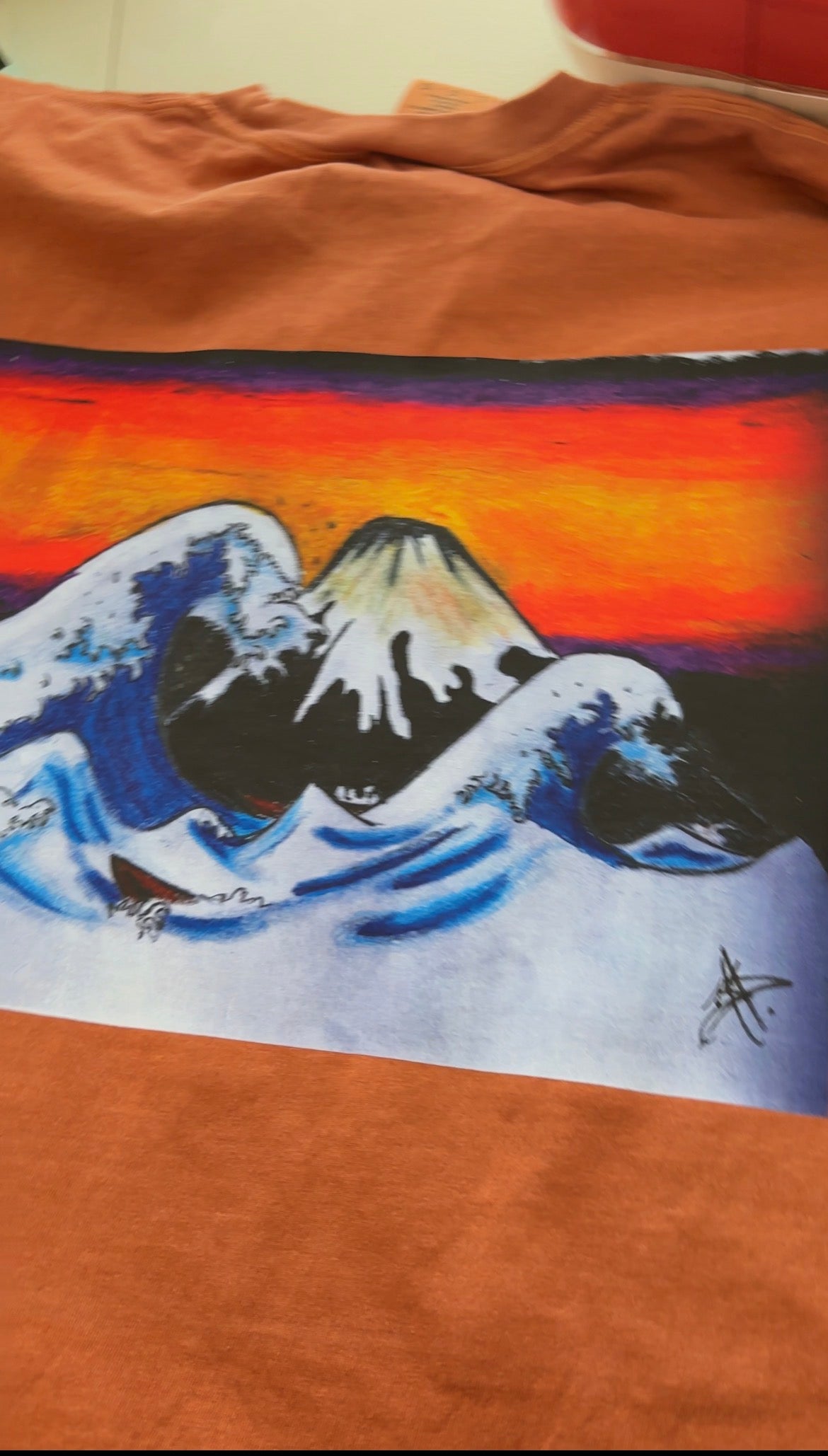 Ocean Art T-shirt, Japanese Wave Art Shirt, Original Graphic Tee Design, Ukiyo-e Inspired